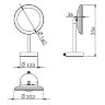 Зеркало LANGBERGER ACCESSORIES 70585 настольное поворотное трехкратное увеличение с подсветкой штекерная розетка цвет хром