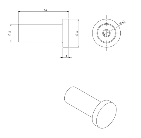 Крючок LANGBERGER CONTEMPRARY GOLD 70131A-PVDBG подвесной цвет золото