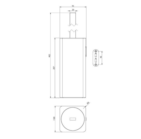 Ершик LANGBERGER CONTEMPRARY GOLD 71371-PVDBG подвесной/напольный цвет золото