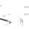 Поручень LANGBERGER ACCESSORIES 71155 подвесной цвет хром