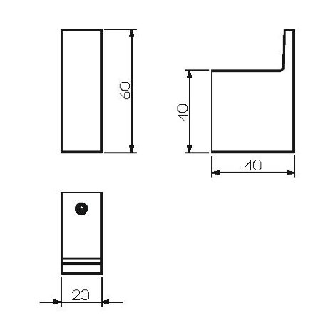 Крючок LANGBERGER VICO 70331A подвесной цвет хром