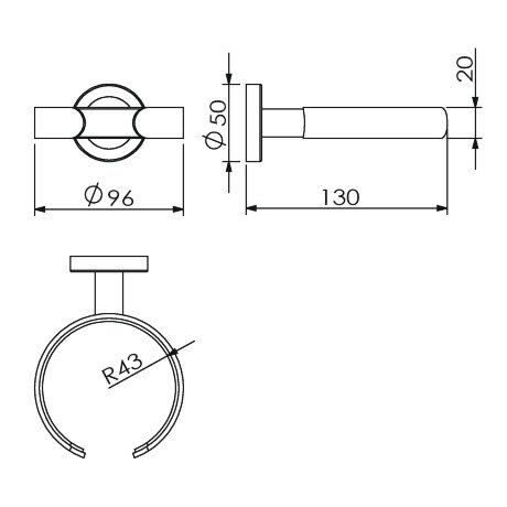 Держатель для фена LANGBERGER BURANO 11091A подвесной цвет хром