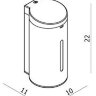 Дозатор LANGBERGER ACCESSORIES 75169-BS сенсорный подвесной цвет хром