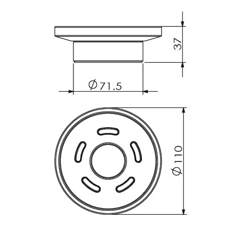 Мыльница LANGBERGER LUGANO 23017C настольная цвет хром