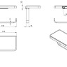 Бумагодержатель LANGBERGER ACCESSORIES 35041D подвесной с полкой цвет хром
