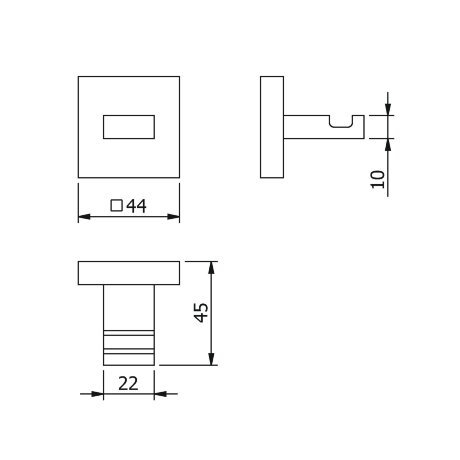 Крючок LANGBERGER LEDRO 21931A подвесной цвет хром