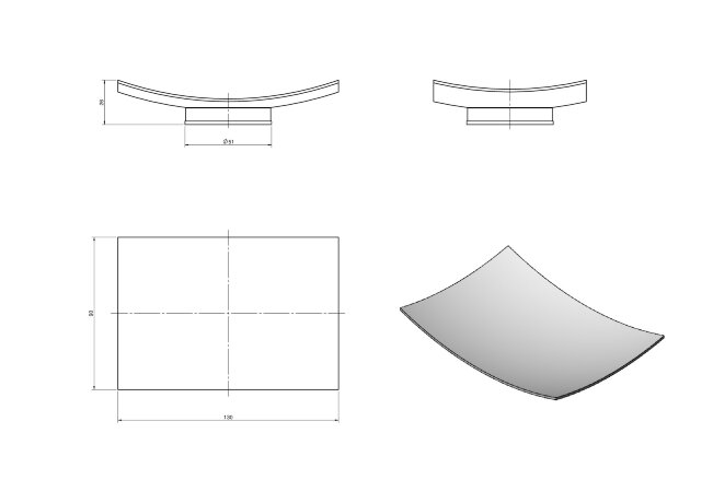 Мыльница LANGBERGER ACCESSORIES 70117 настольная цвет хром